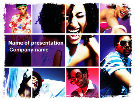 Clubbers PowerPoint Template, Free PowerPoint Template, 06156, People — PoweredTemplate.com