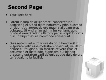 Modello PowerPoint - Cube assemblato, Slide 2, 06157, Concetti del Lavoro — PoweredTemplate.com