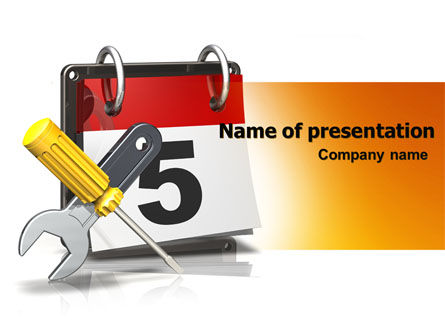 Building Deadline PowerPoint Template, Free PowerPoint Template, 06160, Utilities/Industrial — PoweredTemplate.com