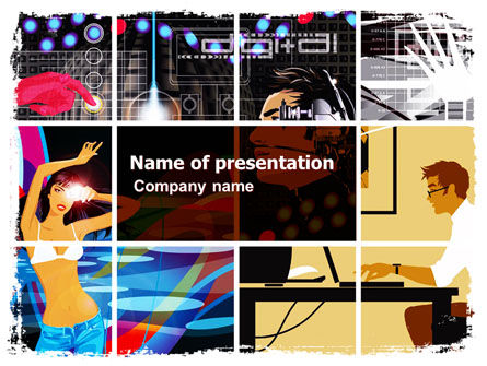Digitale Technologieën PowerPoint Template, Gratis PowerPoint-sjabloon, 06167, Technologie en Wetenschap — PoweredTemplate.com