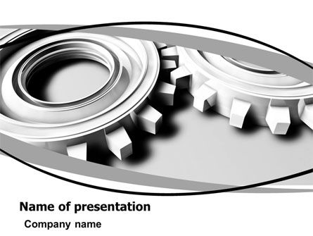 Georganiseerd Mechanisme PowerPoint Template, Gratis PowerPoint-sjabloon, 06182, Voorzieningen/Industrieel — PoweredTemplate.com