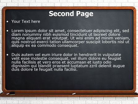Schoolbord PowerPoint Template, Dia 2, 06184, Education & Training — PoweredTemplate.com