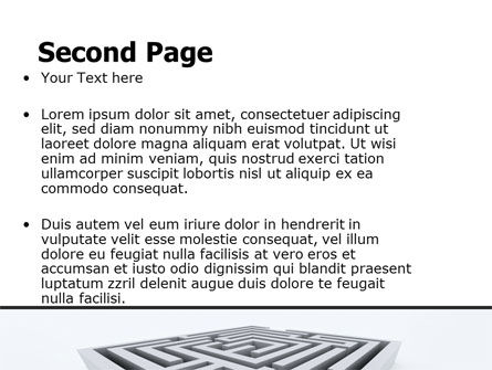 Modèle PowerPoint de labyrinthe carré, Diapositive 2, 06187, Concepts commerciaux — PoweredTemplate.com