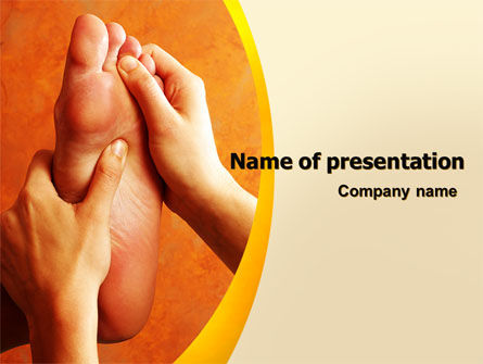 Feet Massage PowerPoint Template, Free PowerPoint Template, 06196, Medical — PoweredTemplate.com