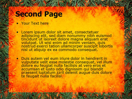Templat PowerPoint Pola Tanaman Hijau, Slide 2, 06234, Abstrak/Tekstur — PoweredTemplate.com