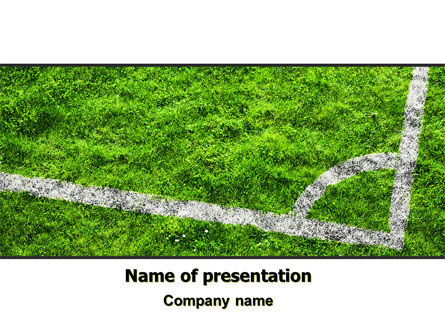 足球场PowerPoint模板, 免费 PowerPoint模板, 06242, 运动的 — PoweredTemplate.com