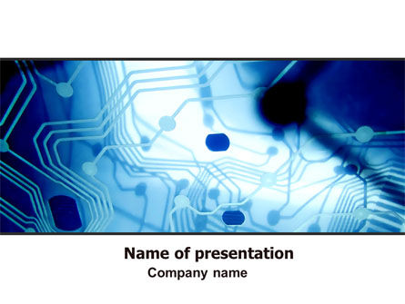 Contour PowerPoint Template, Gratis PowerPoint-sjabloon, 06247, Technologie en Wetenschap — PoweredTemplate.com