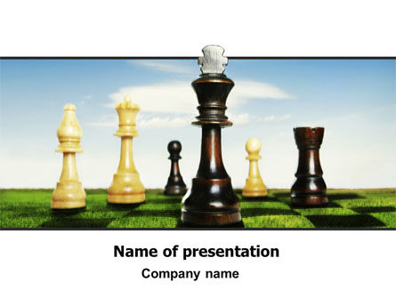 Modello PowerPoint - Re di scacchi, Gratis Modello PowerPoint, 06250, Concetti del Lavoro — PoweredTemplate.com