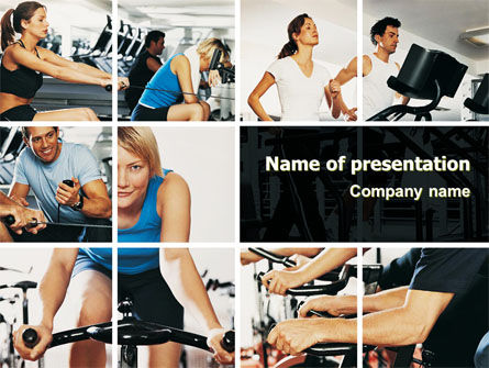 Sport Gym PowerPoint Template, Free PowerPoint Template, 06294, Sports — PoweredTemplate.com