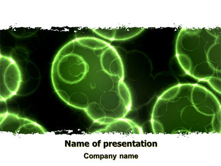 Microorganism PowerPoint Template, 06303, Abstract/Textures — PoweredTemplate.com