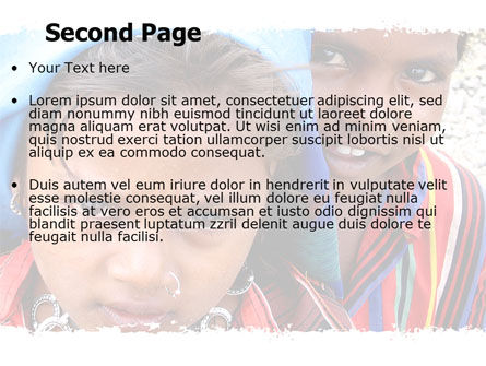 파워포인트 템플릿 - 전세계 어린이, 슬라이드 2, 06312, 사람들 — PoweredTemplate.com