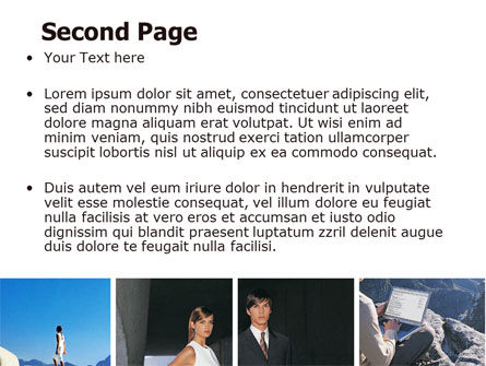 Plantilla de PowerPoint - estilo de vida de la escalada del negocio, Diapositiva 2, 06316, Negocios — PoweredTemplate.com
