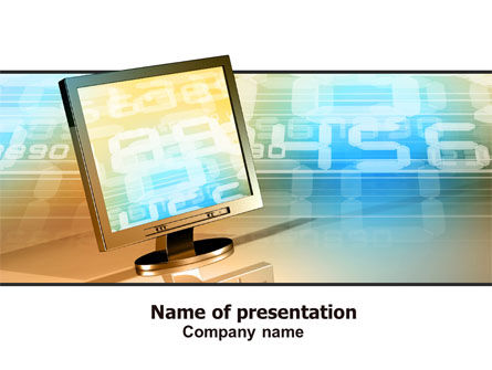 コンピュータメディア - PowerPointテンプレート, 無料 PowerPointテンプレート, 06320, コンピューター — PoweredTemplate.com