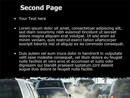 Exhaust Fumes PowerPoint Template, Slide 2, 06321, Cars and Transportation — PoweredTemplate.com