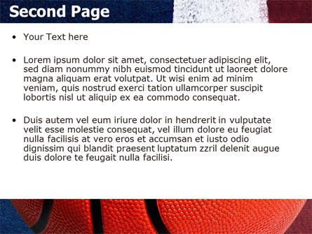 Bal Van Het Basketbal PowerPoint Template, Dia 2, 06326, Sport — PoweredTemplate.com