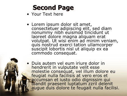 Modèle PowerPoint de cowboy kid, Diapositive 2, 06327, USA — PoweredTemplate.com