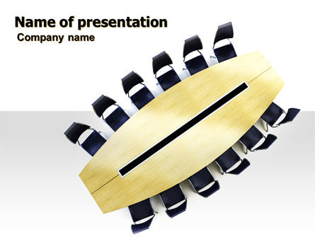 Conference Table PowerPoint Template, 06358, Business — PoweredTemplate.com