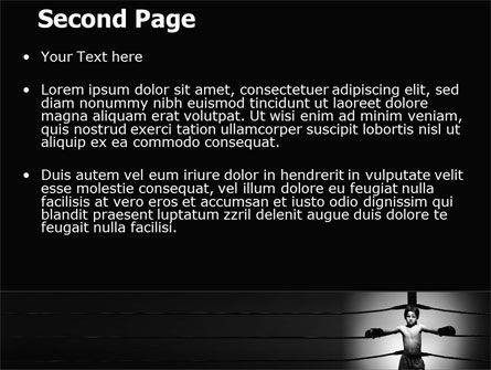 Young Boxer PowerPoint Template, Slide 2, 06363, Careers/Industry — PoweredTemplate.com