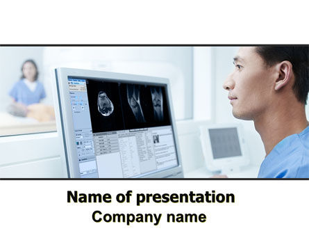 Tomografie Onderzoek PowerPoint Template, Gratis PowerPoint-sjabloon, 06364, Medisch — PoweredTemplate.com