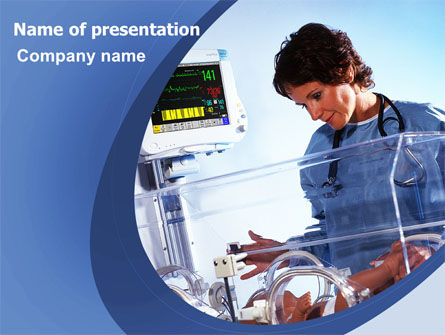 Special Care Nursery PowerPoint Template, Free PowerPoint Template, 06368, Medical — PoweredTemplate.com