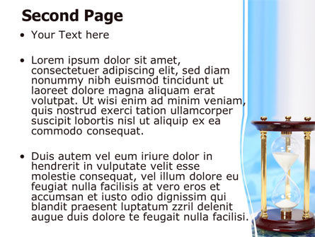 Ancient Hourglass PowerPoint Template, Slide 2, 06392, Consulting — PoweredTemplate.com