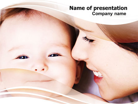 Baby Smile PowerPoint Template, Free PowerPoint Template, 06456, People — PoweredTemplate.com