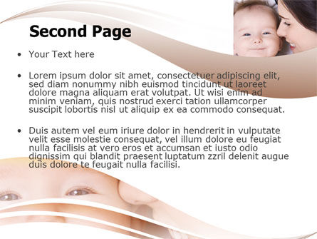 Baby Smile PowerPoint Template, Slide 2, 06456, People — PoweredTemplate.com