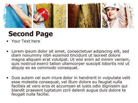 Modèle PowerPoint de bouldering, Diapositive 2, 06481, Sport — PoweredTemplate.com