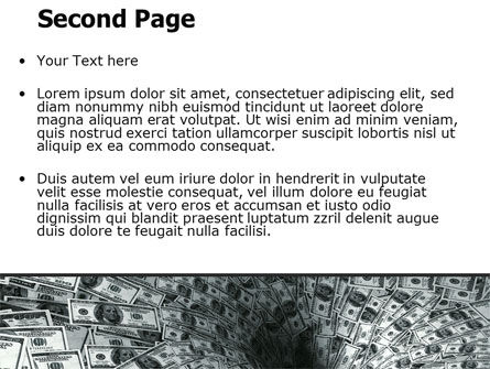Modello PowerPoint - Denaro buco nero, Slide 2, 06504, Finanza/Contabilità — PoweredTemplate.com