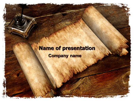 Templat PowerPoint Gulungan Kuno, Gratis Templat PowerPoint, 06539, Education & Training — PoweredTemplate.com