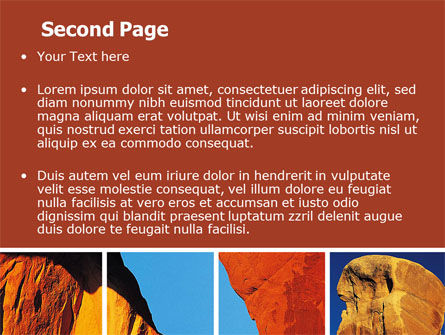黄色の岩 - PowerPointテンプレート, スライド 2, 06542, 自然＆環境 — PoweredTemplate.com
