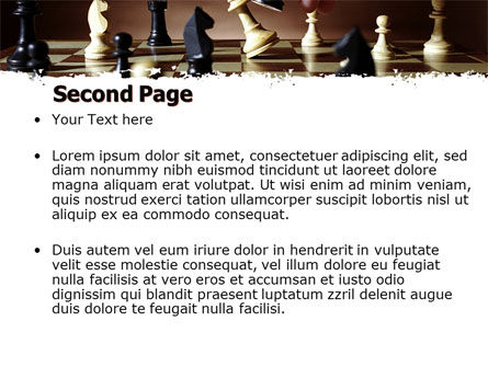 Modello PowerPoint - Chess tactics, Slide 2, 06544, Concetti del Lavoro — PoweredTemplate.com