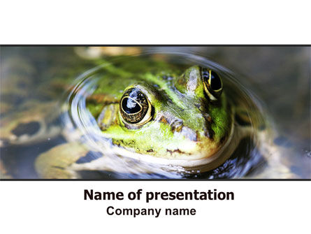 Marsh Frog PowerPoint Template, Free PowerPoint Template, 06553, Animals and Pets — PoweredTemplate.com