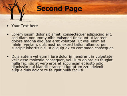 Bomen Desert Gratis Powerpoint Template, Dia 2, 06565, Natuur & Milieu — PoweredTemplate.com