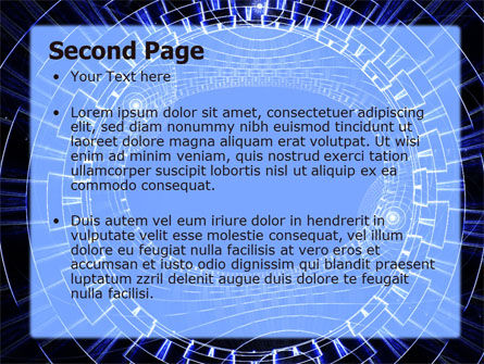 Fantasie blauer entwurf PowerPoint Vorlage, Folie 2, 06567, Abstrakt/Texturen — PoweredTemplate.com