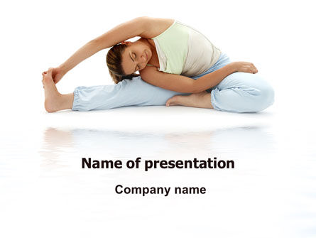 Body Stretching Gratis Powerpoint Template, Gratis PowerPoint-sjabloon, 06589, Medisch — PoweredTemplate.com