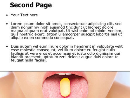 Taking Pills PowerPoint Template, Slide 2, 06594, Medical — PoweredTemplate.com