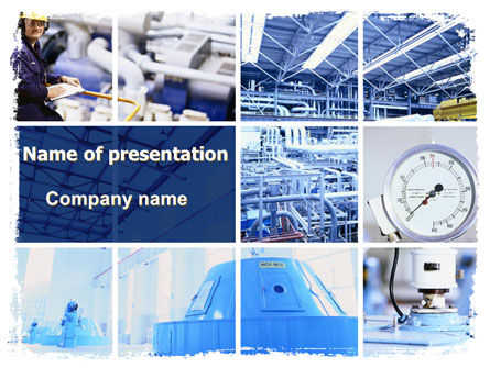 Industrie-werkstatt PowerPoint Vorlage, 06603, Technologie & Wissenschaft — PoweredTemplate.com