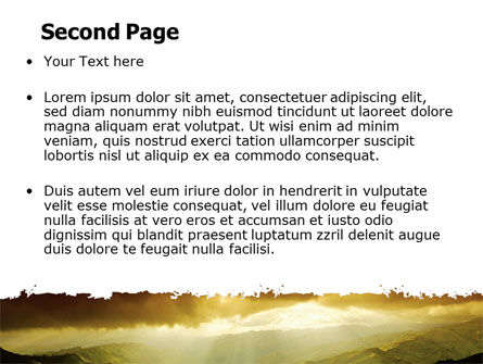 Plantilla de PowerPoint - mirada de montaña, Diapositiva 2, 06611, Naturaleza y medio ambiente — PoweredTemplate.com