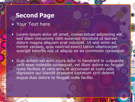 Templat PowerPoint Pesta Surga Enam Puluhan, Slide 2, 06612, Abstrak/Tekstur — PoweredTemplate.com
