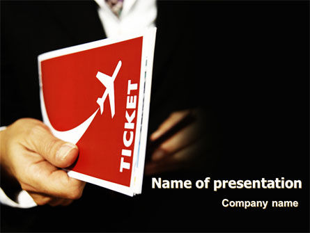 Ticket Anywhere PowerPoint Template, Free PowerPoint Template, 06621, Cars and Transportation — PoweredTemplate.com