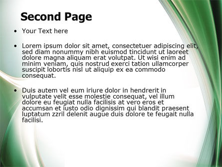 Modèle PowerPoint de vert avec beige, Diapositive 2, 06625, Abstrait / Textures — PoweredTemplate.com