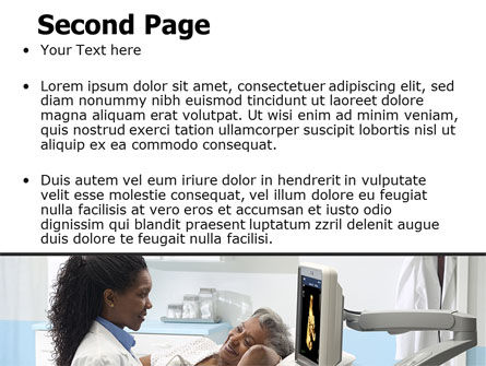 파워포인트 템플릿 - 초음파 검사, 슬라이드 2, 06635, 의학 — PoweredTemplate.com