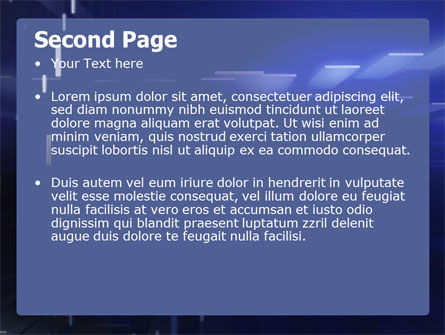 Modèle PowerPoint de espace bleu abstrait, Diapositive 2, 06655, Abstrait / Textures — PoweredTemplate.com