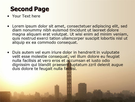 Sunrise In A Smog City PowerPoint Template, Slide 2, 06665, Telecommunication — PoweredTemplate.com