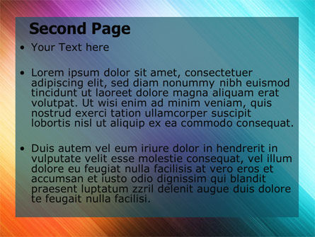 Modello PowerPoint - Estratto arcobaleno, Slide 2, 06673, Astratto/Texture — PoweredTemplate.com
