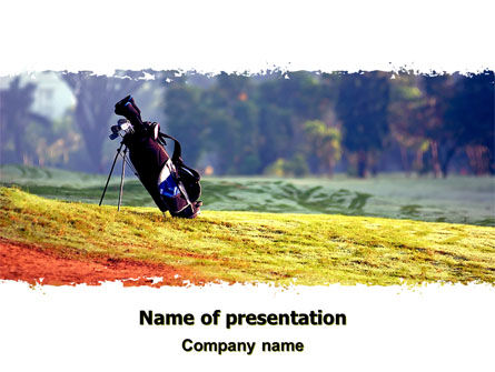 Golf Veld PowerPoint Template, Gratis PowerPoint-sjabloon, 06689, Sport — PoweredTemplate.com