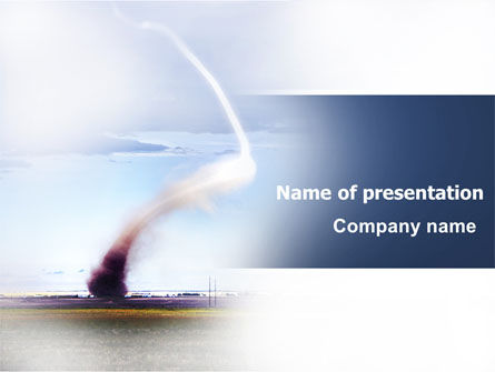 Wervelwind PowerPoint Template, 06703, Natuur & Milieu — PoweredTemplate.com