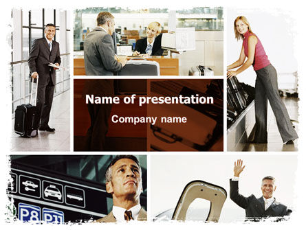 Airport Building Free PowerPoint Template, Free PowerPoint Template, 06712, Cars and Transportation — PoweredTemplate.com