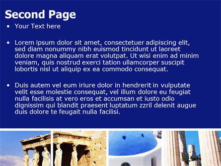 Greek Churches PowerPoint Template, Slide 2, 06714, Art & Entertainment — PoweredTemplate.com